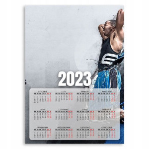2023 Kalendarz Ścienny Plakat 50x70cm Sport Wzory