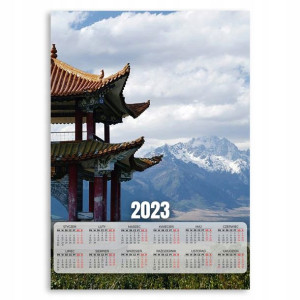 Kalendarz 2023 Plakat 50x70 Chiny Tradycja Wzory
