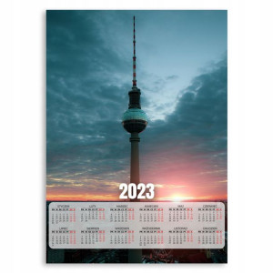 Kalendarz 2023 Plakat 50x70 Europa Budowle Wzory