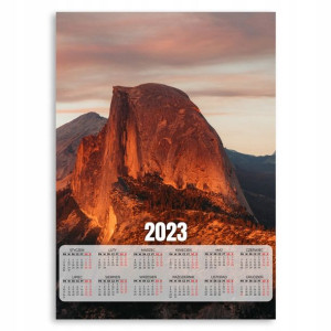 Kalendarz 2023 Plakat 50x70 Góra Half Dome Wzory