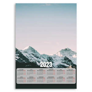 Kalendarz 2023 Plakat 50x70 Górskie Szczyty Wzory