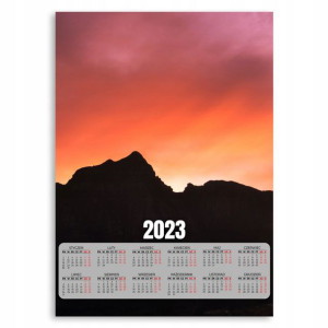 Kalendarz 2023 Plakat 50x70 Góry Zachód Słońca Wz