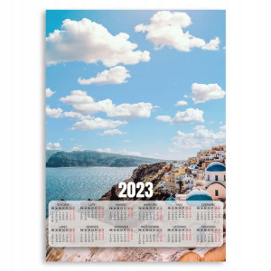 Kalendarz 2023 Plakat 50x70 Grecja Wyspy Miasta Wz