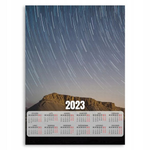 Kalendarz 2023 Plakat 50x70 Gwiazdy Noc Góry Wzory