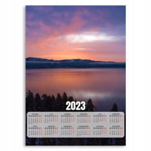 Kalendarz 2023 Plakat 50x70 Jezioro Woda Góry Wz