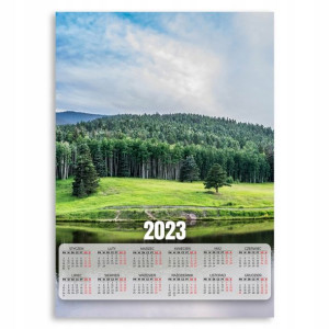 Kalendarz 2023 Plakat 50x70 Lasy Łąka Rzeka Wzory