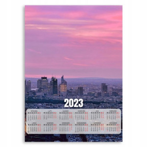 Kalendarz 2023 Plakat 50x70 Miasto Wieżowce Wzory