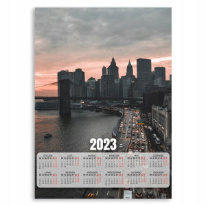 Kalendarz 2023 Plakat 50x70 Most Brookliński Wzory