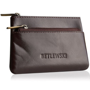 BETLEWSKI skórzane etui na monety klucze kluczówka
