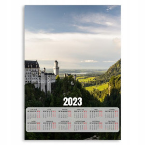 Kalendarz 2023 Plakat 50x70 Neuschwanstein Wzory