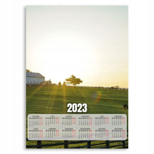 Kalendarz 2023 Plakat 50x70 Pastwisko Słońce Wzory