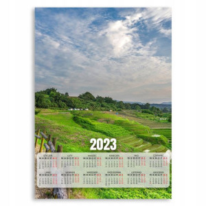 Kalendarz 2023 Plakat 50x70 Pola Uprawne Japan Wz