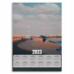 Kalendarz 2023 Plakat 50x70 Samoloty Lotnisko Wz