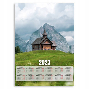 Kalendarz 2023 Plakat 50x70 Szwajcaria Alpy Wzory