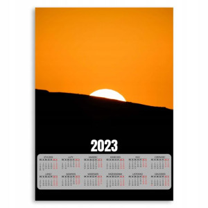 Kalendarz 2023 Plakat 50x70 Słońce Horyzont Wzory
