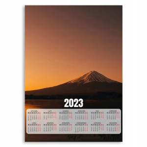 Kalendarz 2023 Plakat 50x70 Wulkan Japonia Wzory