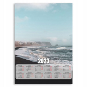 Kalendarz 2023 Plakat 50x70 Wybrzeże Ocean Wzory