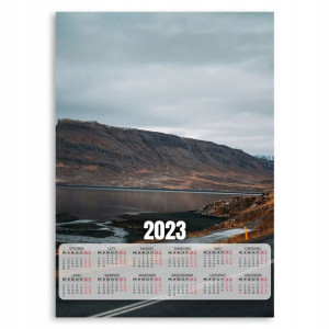 Kalendarz 2023 Plakat 50x70 Wzgórze Jezioro Wzory