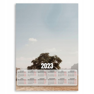 Kalendarz 2023 Plakat 50x70cm Pustynia Oaza Wzory