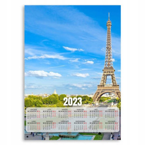 Kalendarz 2023 Plakatowy 50x70 Eiffel Tower Wzory