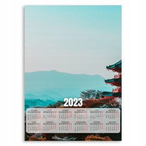 Kalendarz 2023 Plakatowy 50x70 Japonia Azja Wzory