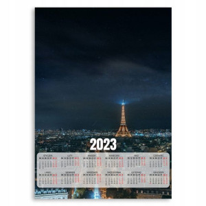 Kalendarz 2023 Plakatowy 50x70 Paryż Europa Wzory