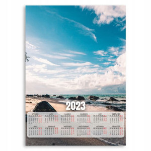 Kalendarz 2023 Plakatowy 50x70 Plaża Wakacje Wzory