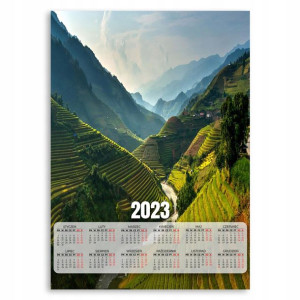 Kalendarz 2023 Plakatowy 50x70 Pola Uprawne Wzory