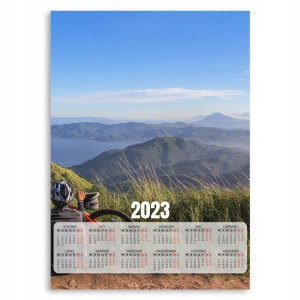 Kalendarz 2023 Plakatowy 50x70 Rower Wyprawa Wzory