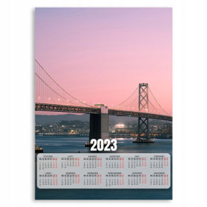 Kalendarz 2023 Plakatowy 50x70 San Francisco Wzory