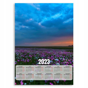 Kalendarz 2023 Plakatowy 50x70 Łąka Kwiatów Wzory