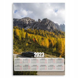 Kalendarz 2023 Plakatowy 50x70cm Górski Las Wzory