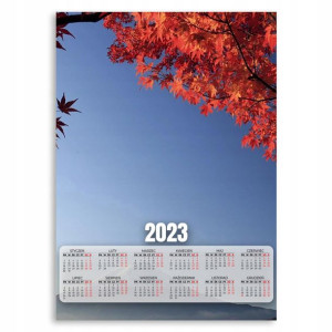 Kalendarz 2023 Plakatowy 50x70cm Jesienne Wzory