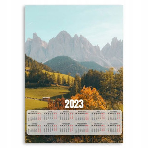 Kalendarz 2023 Plakatowy 50x70cm Krajobraz Wzory
