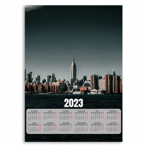 Kalendarz 2023 Plakatowy 50x70cm New York Wzory