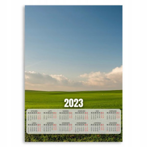 Kalendarz 2023 Plakatowy 50x70cm Niebo Trawa Wzory