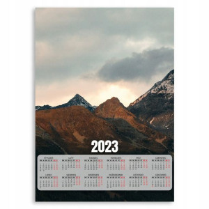Kalendarz 2023 Plakatowy 50x70cm Szczyty Gór Wzory