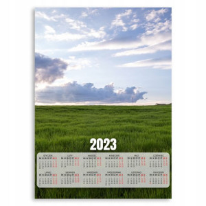 Kalendarz 2023 Plakatowy 50x70cm Trawa Niebo Wzory