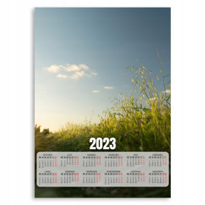 Kalendarz 2023 Plakatowy 50x70cm Trawa Łąka Wzory