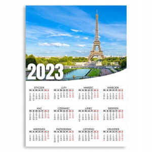 KALENDARZ 2023 ROK 50x70 cm PLAKAT Europa Wzory