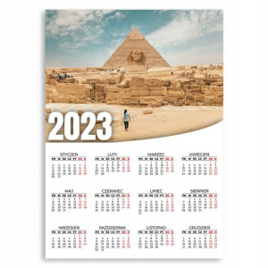 KALENDARZ 2023 ROK 50x70 cm PLAKATOWY Egipt Wzory