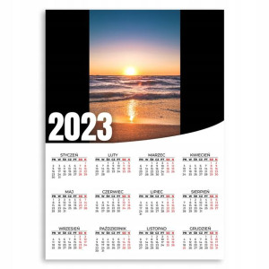 KALENDARZ 2023 ROK 50x70 cm PLAKATOWY Woda Wzory
