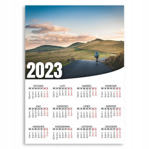 KALENDARZ 2023 ROK 50x70 cm PLAKATOWY Wyjazd Wzory