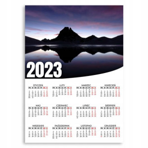 KALENDARZ 2023 ROK 50x70 PLAKATOWY Góra Top Wzory