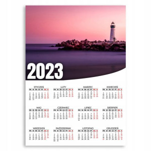 KALENDARZ 2023 ROK 50x70 PLAKATOWY Latarnia Wzory