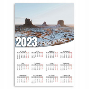KALENDARZ 2023 ROK 50x70 PLAKATOWY Panorama Wzory