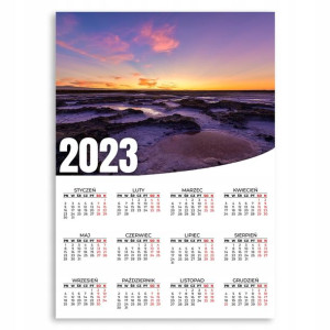 KALENDARZ 2023 ROK 50x70cm PLAKATOWY Dubai Wzory