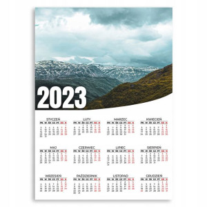 KALENDARZ 2023 ROK 50x70cm PLAKATOWY Forest Wzory