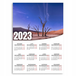 KALENDARZ 2023 ROK 50x70cm PLAKATOWY Susza Wzory