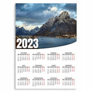 KALENDARZ 2023 ROK PLAKAT 50x70 Sahara Top Wzory